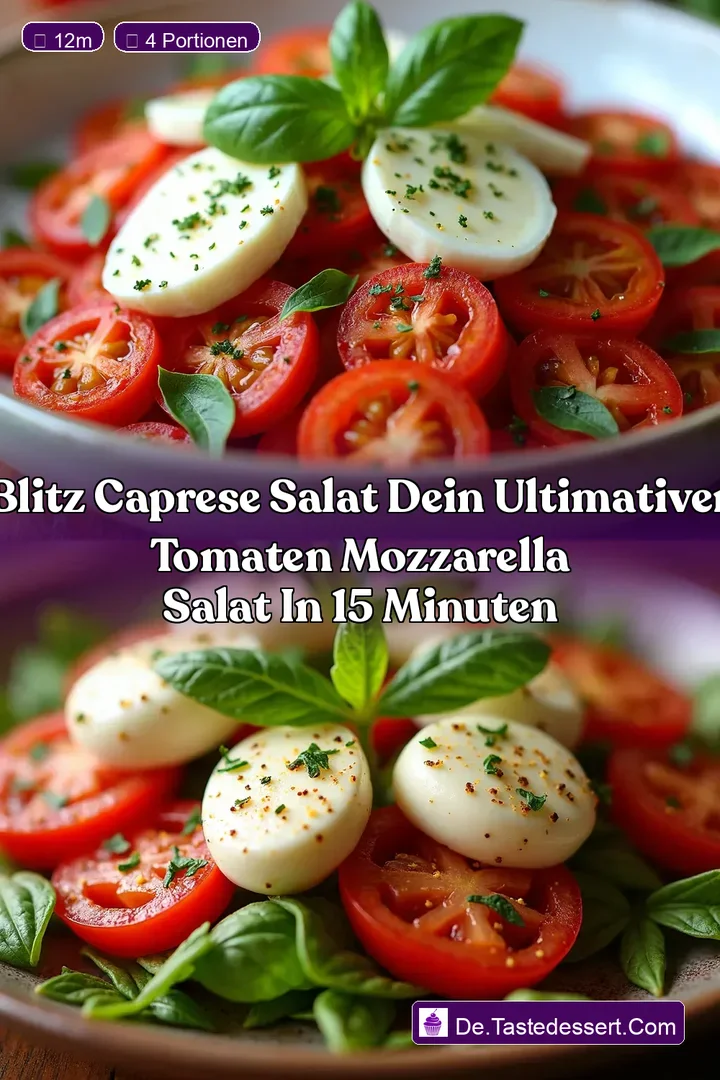Blitz Caprese Salat Dein ultimativer Tomaten Mozzarella Salat in 15 Minuten