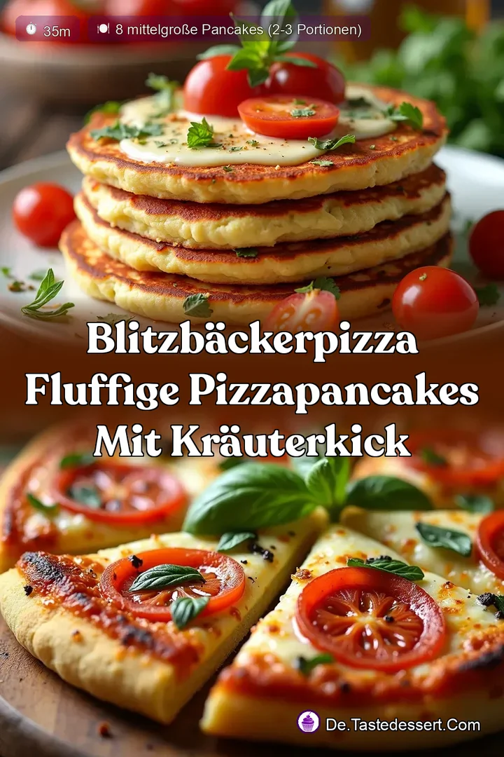 BlitzB&auml;ckerPizza Fluffige PizzaPancakes mit Kr&auml;uterKick