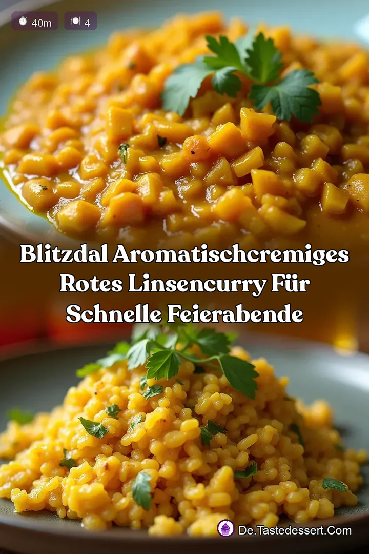 BlitzDal AromatischCremiges Rotes Linsencurry f&uuml;r schnelle Feierabende