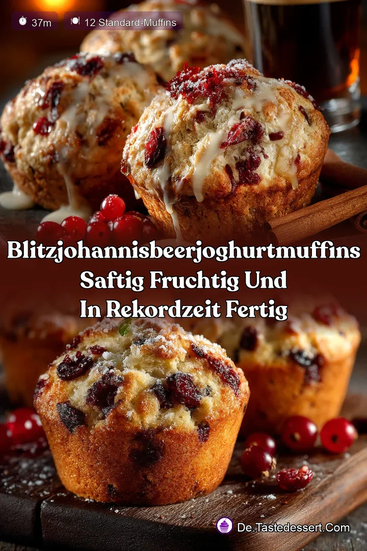 BlitzJohannisbeerJoghurtMuffins Saftig fruchtig und in Rekordzeit fertig