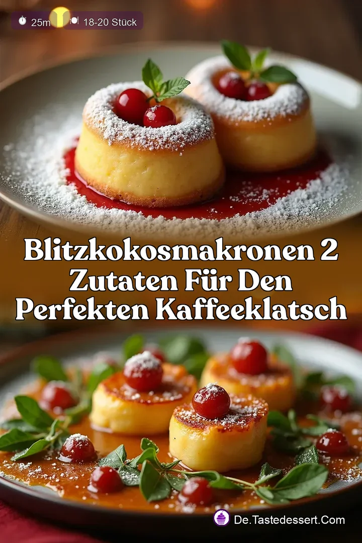BlitzKokosmakronen 2 Zutaten f&uuml;r den perfekten Kaffeeklatsch
