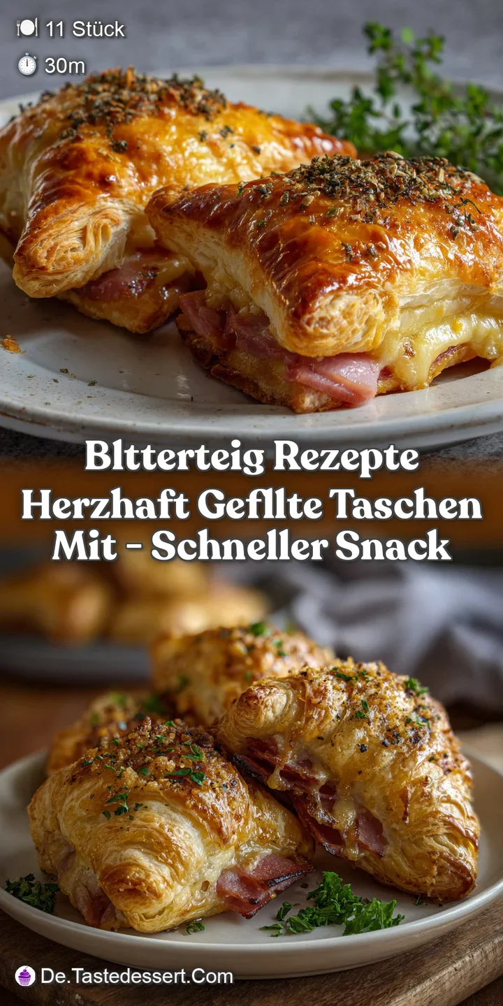 Close-up of a perfectly baked pastry, revealing a tantalizing, layered texture. The filling peeks through the warm, golden...