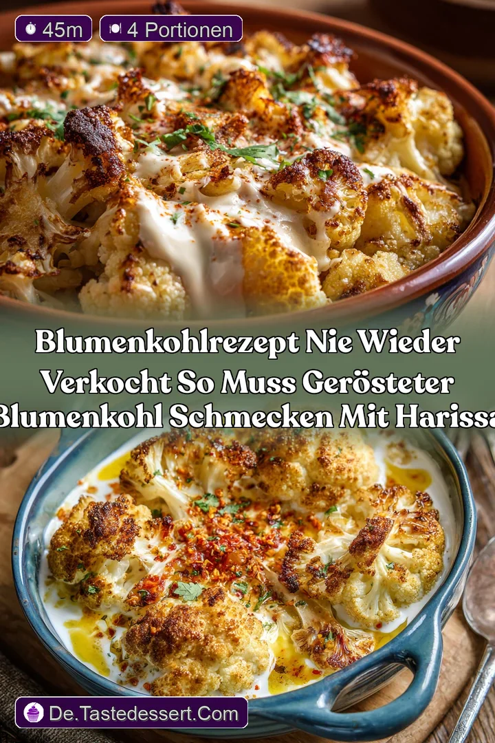 BlumenkohlRezept Nie wieder verkocht So muss ger&ouml;steter Blumenkohl schmecken mit Harissa