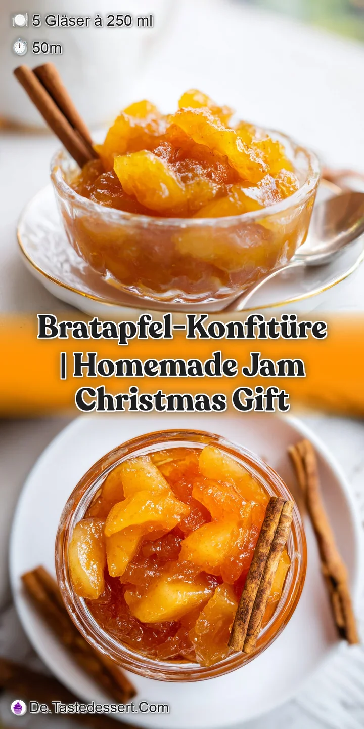 Nahaufnahme der st&uuml;ckigen, bernsteinfarbenen Konfit&uuml;re, die gl&auml;nzend und s&auml;mig vom silbernen L&ouml;ffel herunterflie&szlig;t.