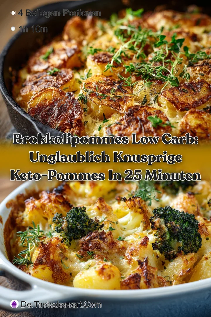 BrokkoliPommes Low Carb: Unglaublich knusprige Keto-Pommes in 25 Minuten