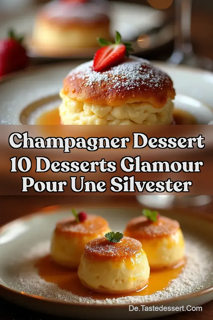 Champagner Dessert 10 Desserts Glamour pour une Silvester