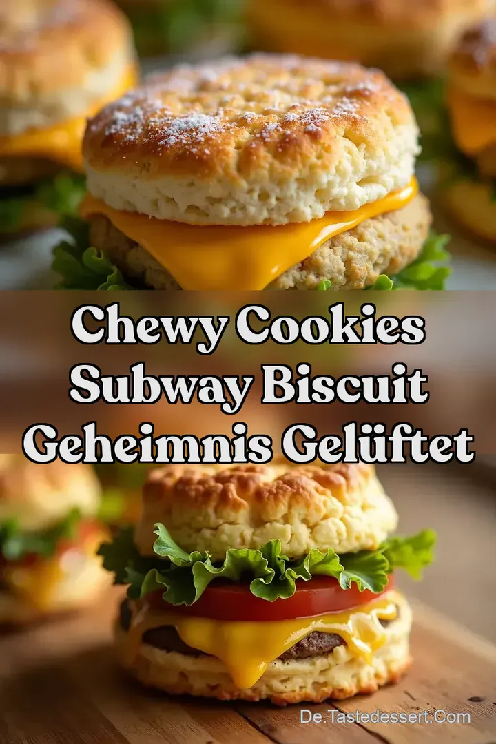 Chewy Cookies Subway Biscuit Geheimnis gel&uuml;ftet