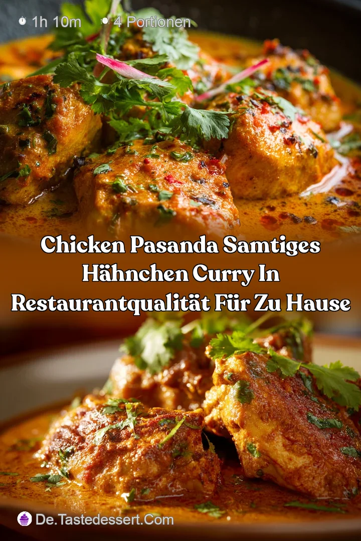 Chicken Pasanda Samtiges H&auml;hnchen Curry in RestaurantQualit&auml;t f&uuml;r zu Hause