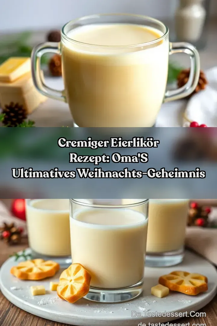 Cremiger Eierlikör Rezept: Oma&#039 s Ultimatives Weihnachts-Geheimnis