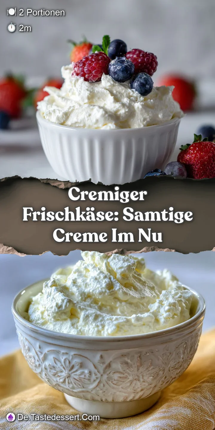 Close-up reveals the velvety texture of fresh cream cheese, a tempting glimpse of its richness and airy consistency. Perfe...