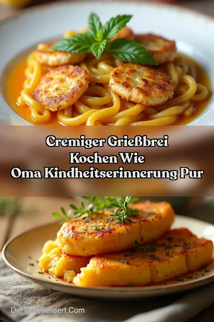 Cremiger Grie&szlig;brei Kochen wie Oma Kindheitserinnerung Pur