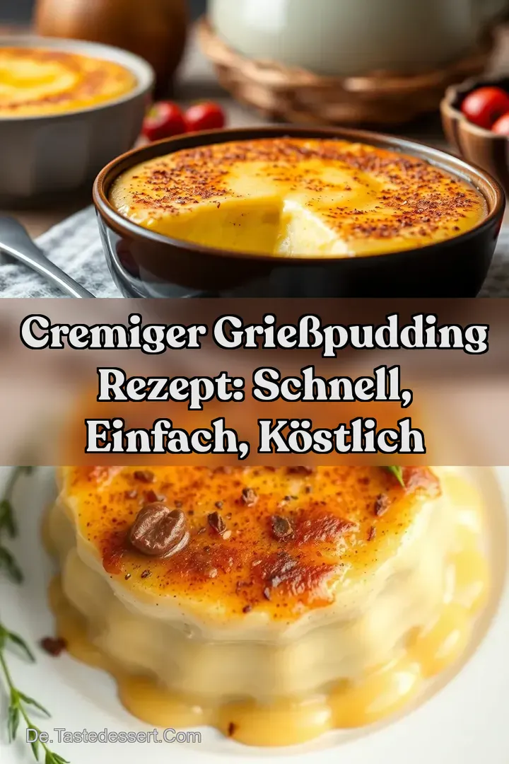 Cremiger Grießpudding Rezept: Schnell Einfach Köstlich