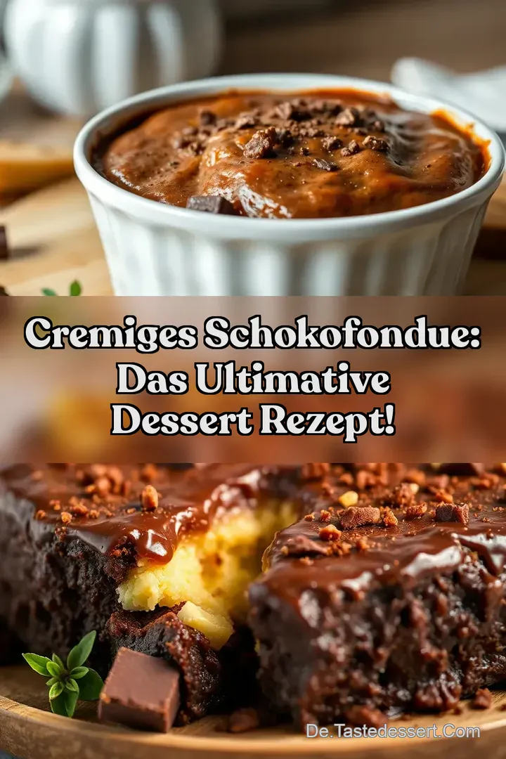 Cremiges Schokofondue: Das Ultimative Dessert Rezept!