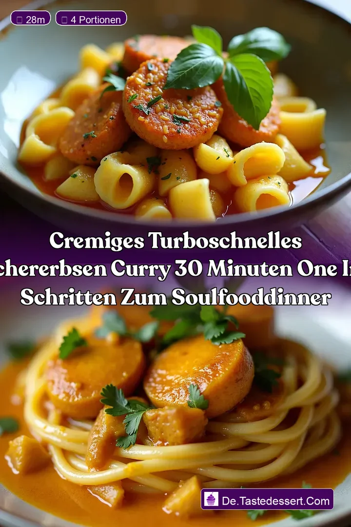 Cremiges turboschnelles Kichererbsen Curry 30 Minuten One In 3 Schritten zum SoulfoodDinner