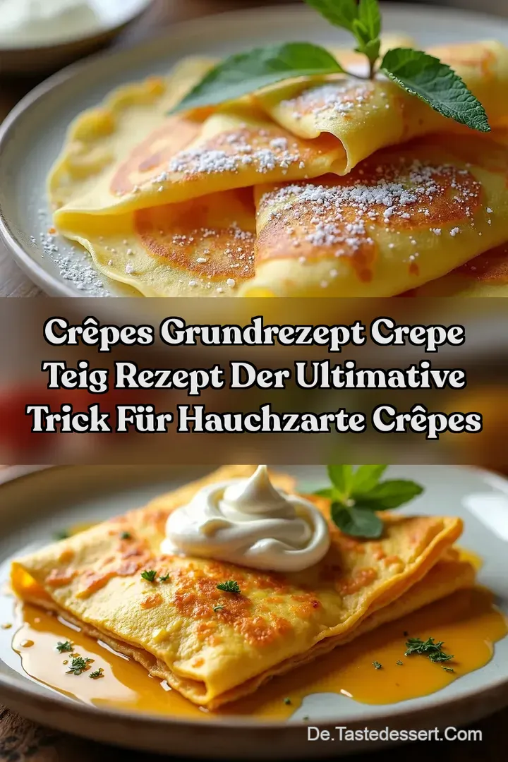 Cr&ecirc;pes Grundrezept crepe teig rezept Der ultimative Trick f&uuml;r hauchzarte Cr&ecirc;pes