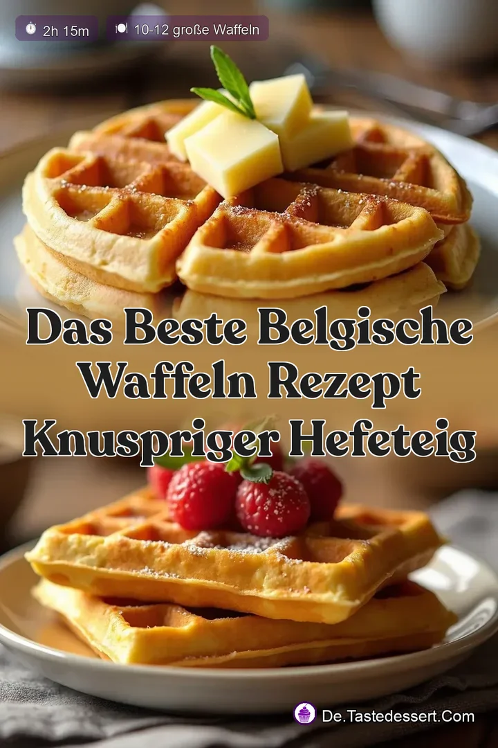 Das Beste Belgische Waffeln Rezept Knuspriger Hefeteig