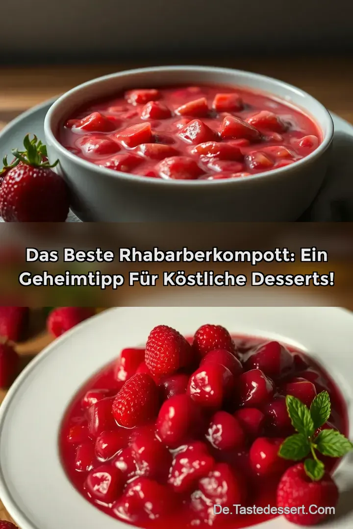 Das beste Rhabarberkompott: Ein Geheimtipp für köstliche Desserts!