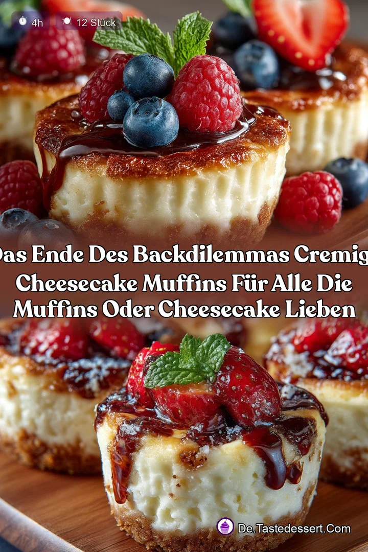 Das Ende des BackDilemmas Cremige Cheesecake Muffins f&uuml;r alle die Muffins oder Cheesecake lieben