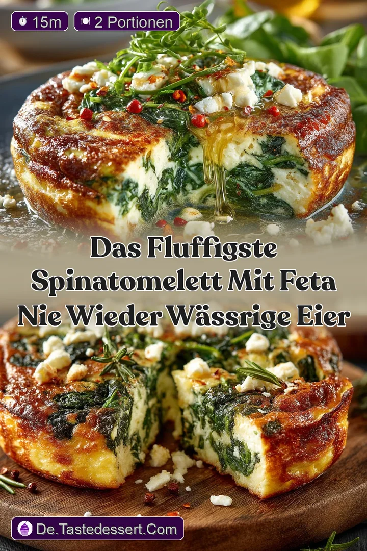 Das Fluffigste SpinatOmelett mit Feta Nie wieder w&auml;ssrige Eier