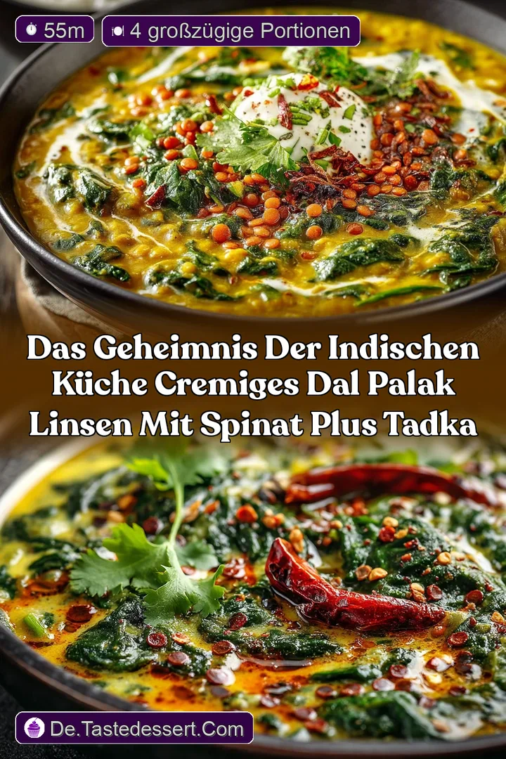 Das Geheimnis der indischen K&uuml;che Cremiges Dal Palak Linsen mit Spinat plus Tadka