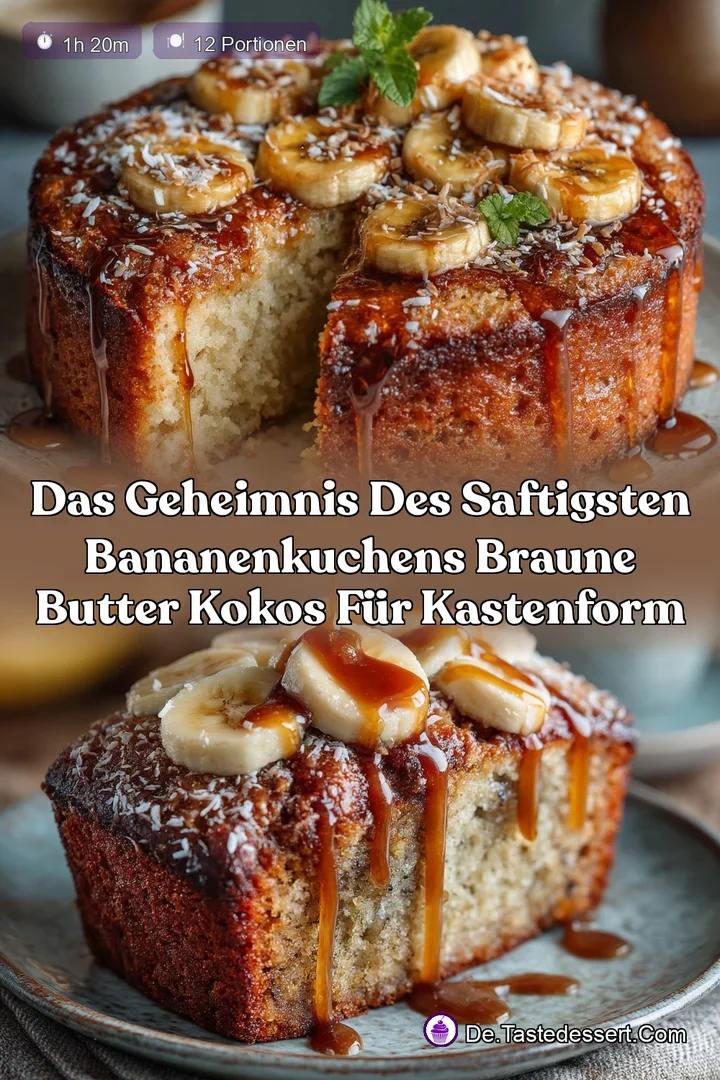Das Geheimnis des Saftigsten Bananenkuchens Braune Butter Kokos für Kastenform