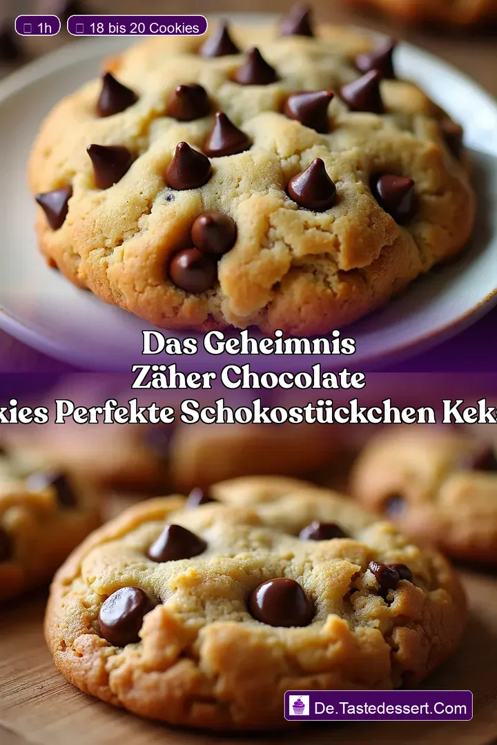 Das Geheimnis Z&auml;her Chocolate Chip Cookies Perfekte Schokost&uuml;ckchen Kekse backen