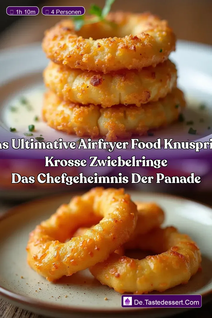 Das Ultimative Airfryer Food Knusprige Krosse Zwiebelringe Das ChefGeheimnis der Panade