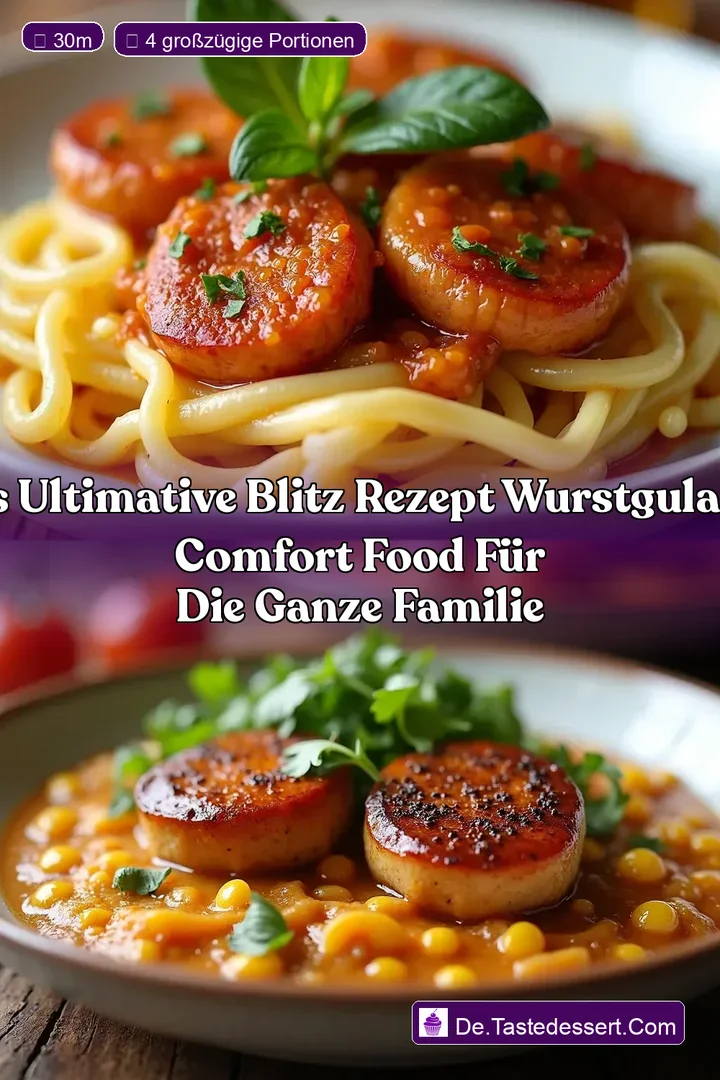 Das ULTIMATIVE Blitz Rezept Wurstgulasch Comfort Food f&uuml;r die ganze Familie