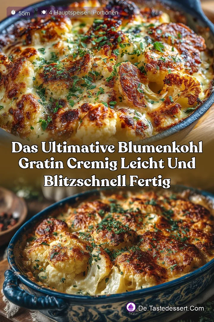 Das ultimative Blumenkohl Gratin Cremig leicht und blitzschnell fertig