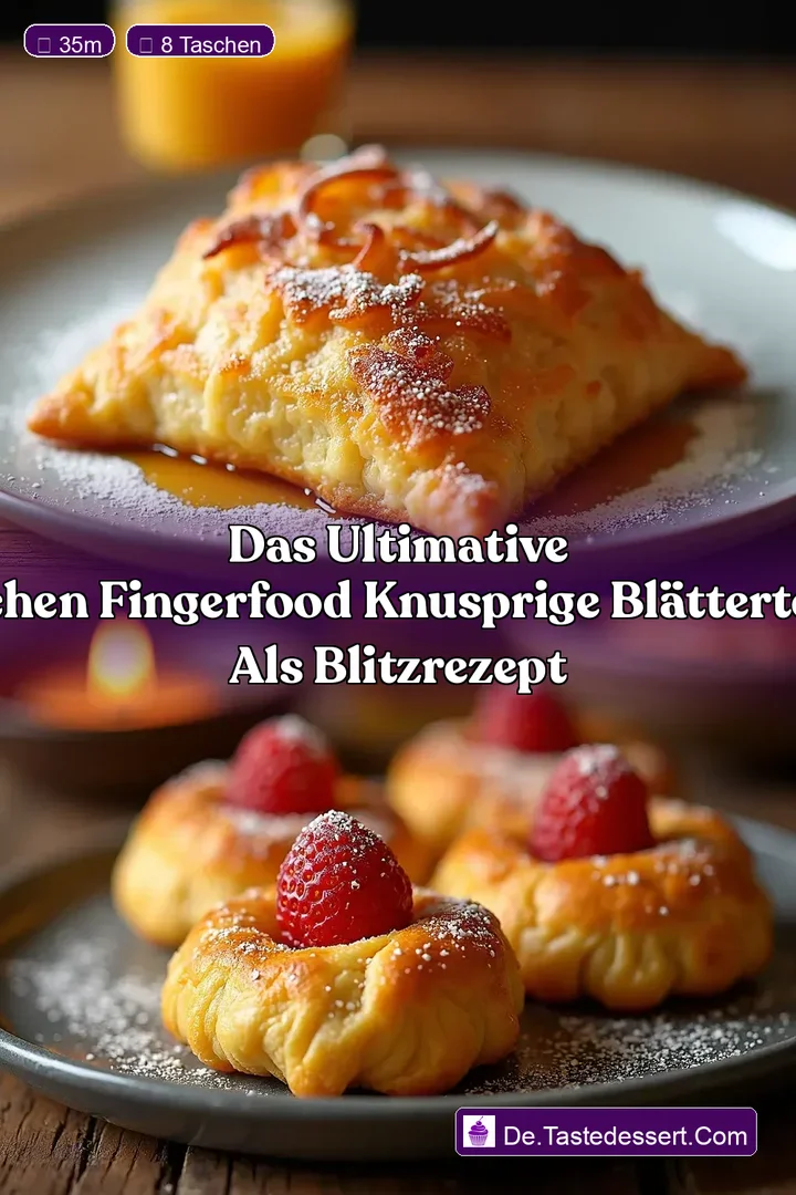 Das Ultimative Flammkuchen Fingerfood Knusprige Bl&auml;tterteigTaschen Als Blitzrezept