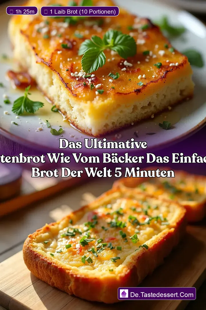 Das Ultimative Krustenbrot wie vom B&auml;cker Das einfachste Brot der Welt 5 Minuten