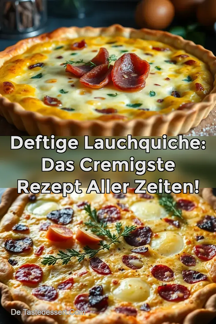 Deftige Lauchquiche: Das cremigste Rezept aller Zeiten!