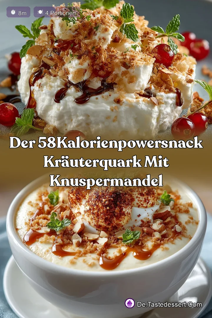 Der 58KalorienPowerSnack Kr&auml;uterquark mit KnusperMandel