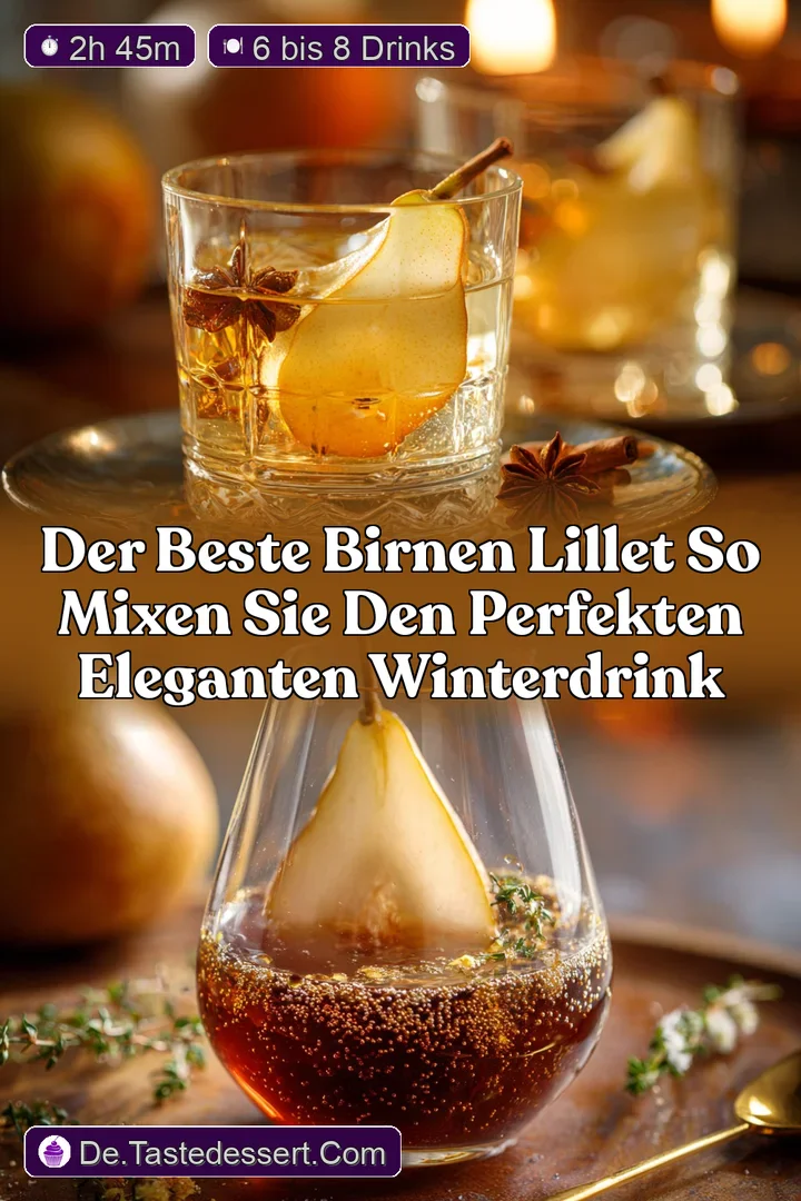 Der beste Birnen Lillet So mixen Sie den perfekten eleganten Winterdrink