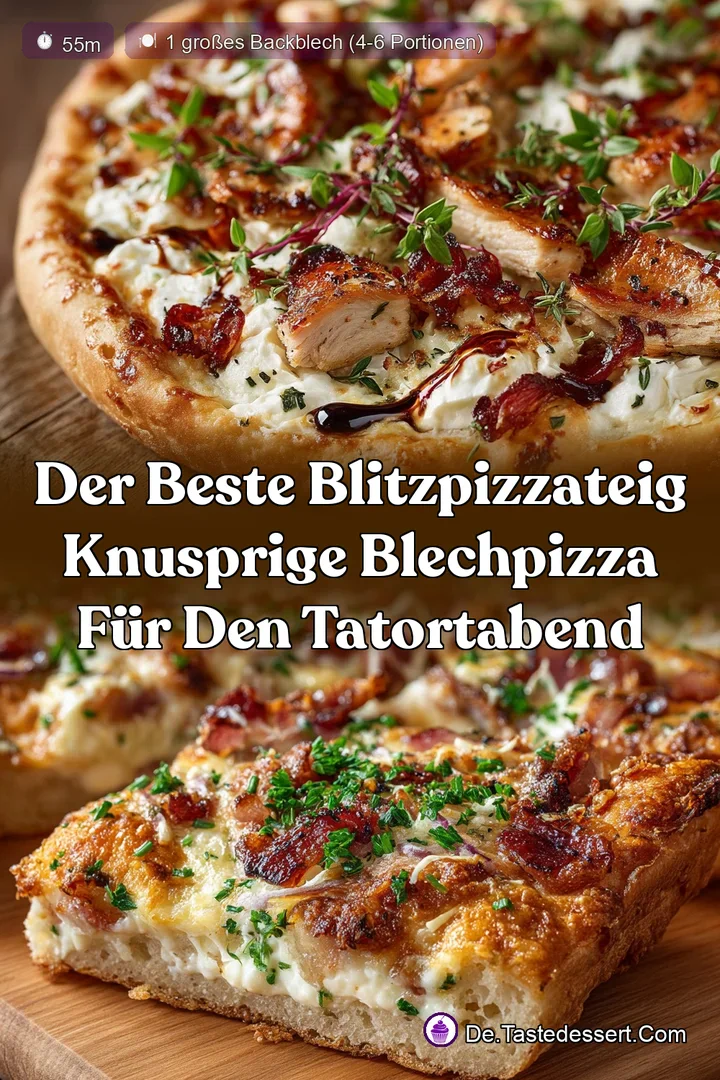 Der beste BlitzPizzateig Knusprige Blechpizza für den TatortAbend