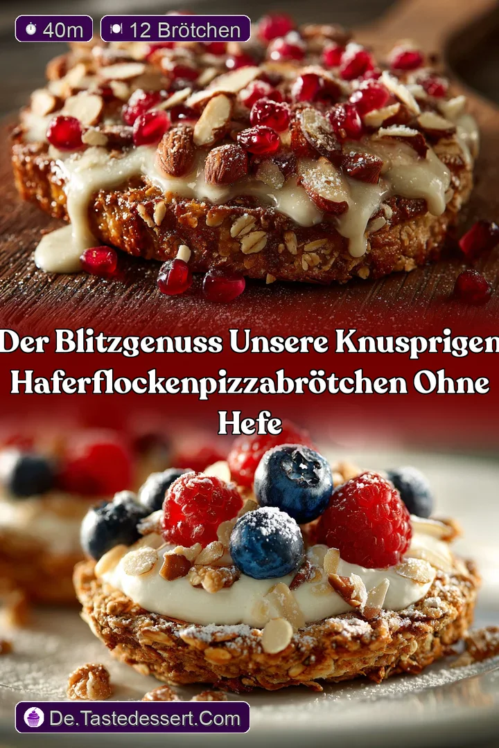 Der BlitzGenuss Unsere knusprigen HaferflockenPizzabr&ouml;tchen ohne Hefe