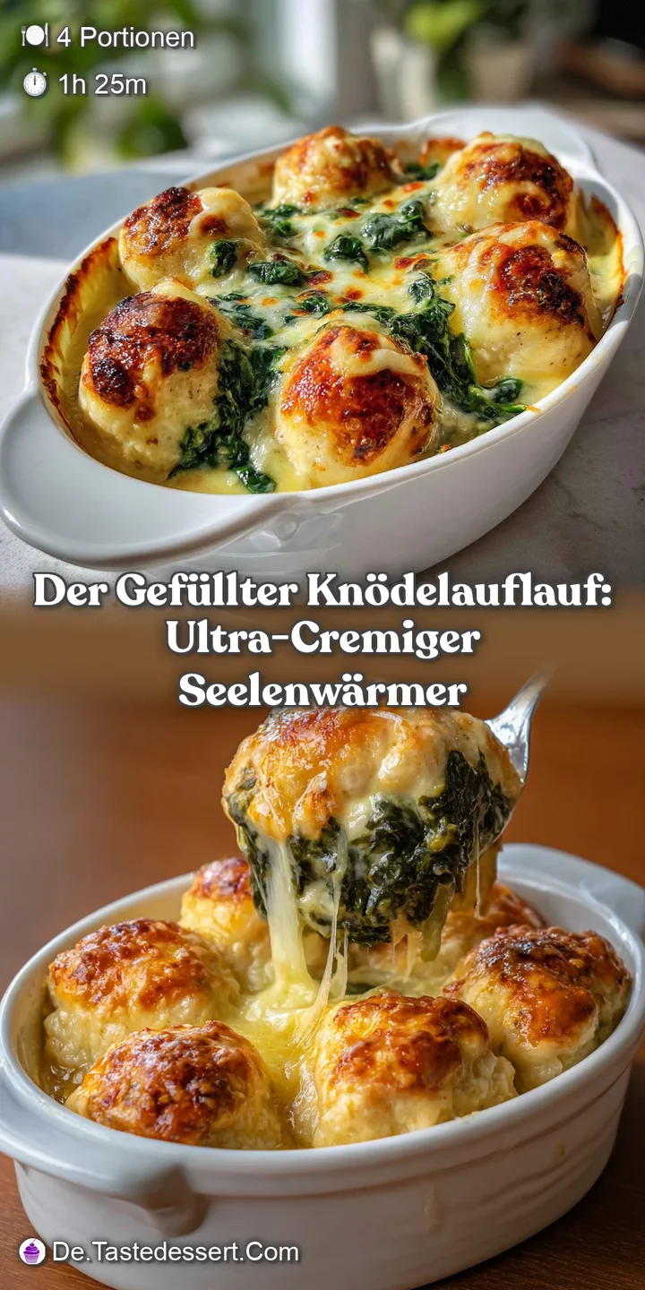 Der Gef&uuml;llter Kn&ouml;delauflauf: Ultra-cremiger Seelenw&auml;rmer