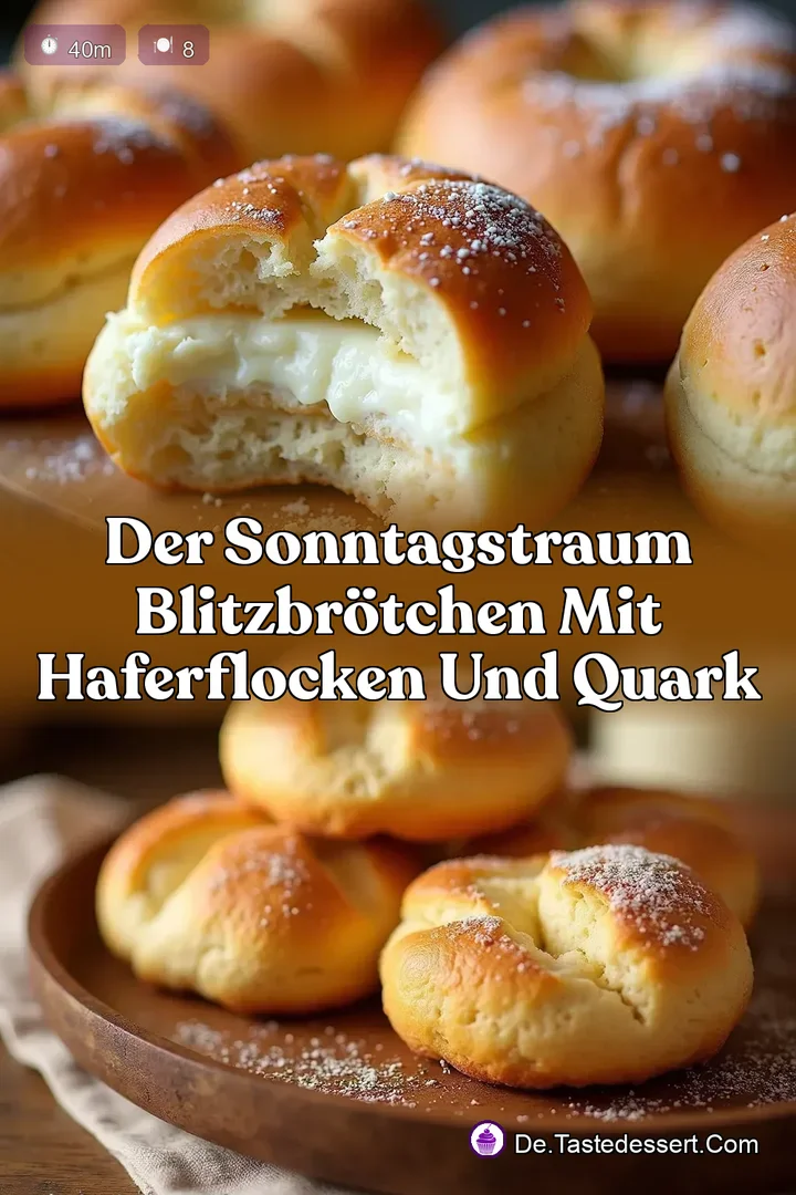 Der SonntagsTraum BlitzBr&ouml;tchen mit Haferflocken und Quark