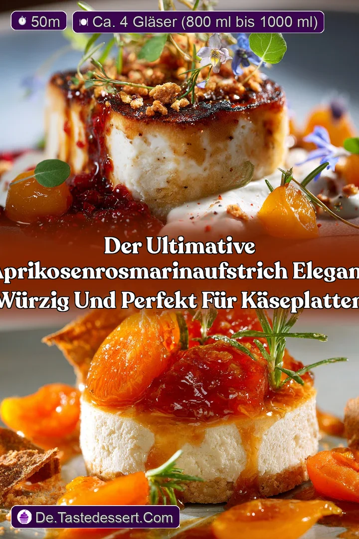 Der ultimative AprikosenRosmarinAufstrich Elegant w&uuml;rzig und perfekt f&uuml;r K&auml;seplatten