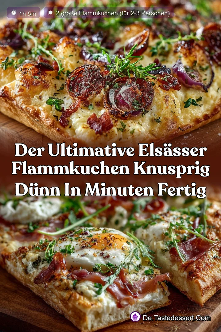 Der ultimative Els&auml;sser Flammkuchen Knusprig d&uuml;nn in Minuten fertig
