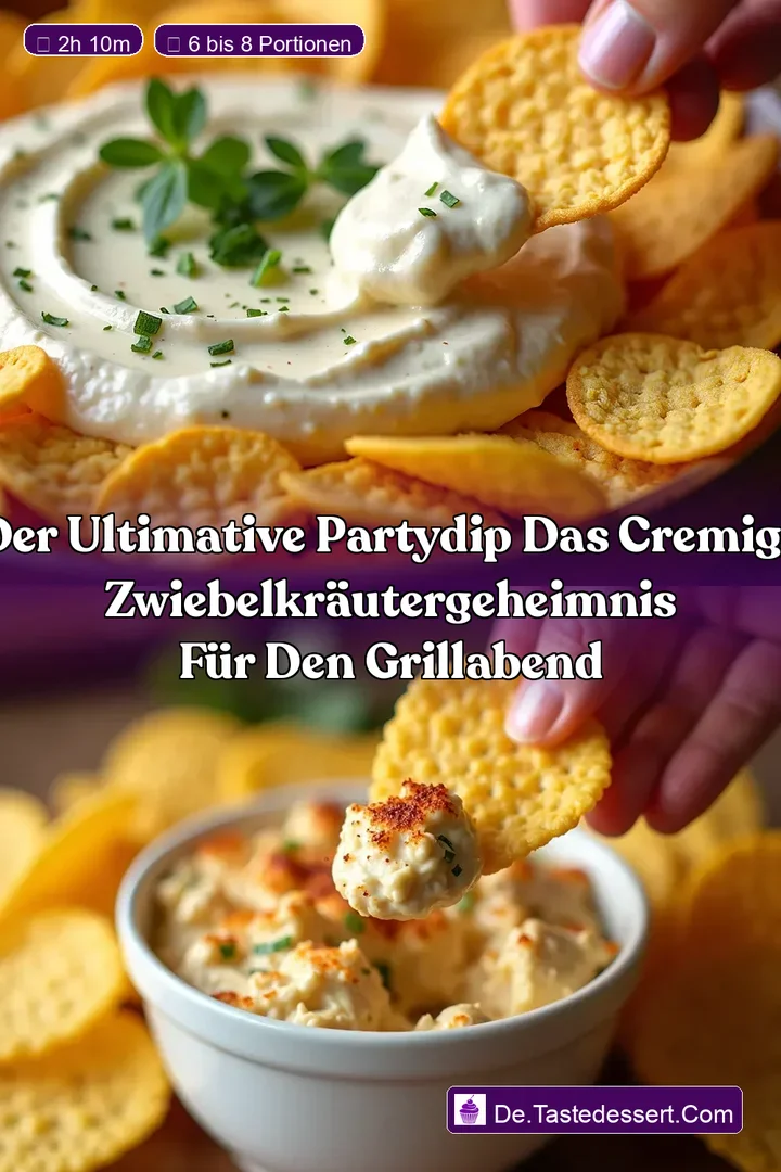Der Ultimative PartyDip Das Cremige ZwiebelKr&auml;uterGeheimnis f&uuml;r den Grillabend