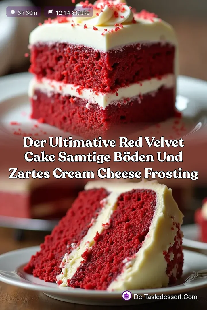 Der ultimative Red Velvet Cake Samtige B&ouml;den und zartes Cream Cheese Frosting