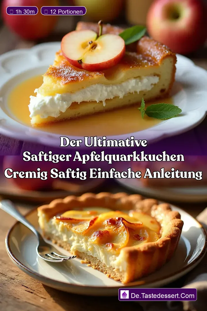 Der Ultimative Saftiger ApfelQuarkKuchen Cremig Saftig Einfache Anleitung
