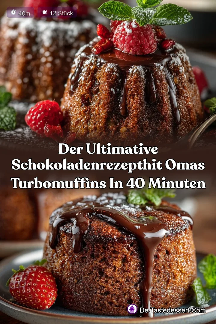 Der ultimative SchokoladenrezeptHit Omas Turbomuffins in 40 Minuten