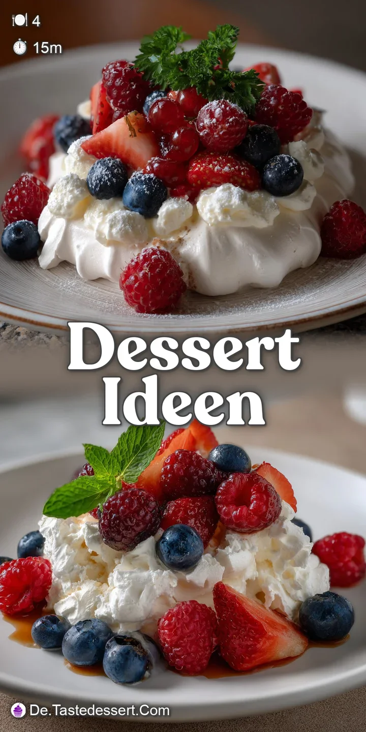 Close-up of a spoonful, revealing the soft, airy texture of whipped cream alongside juicy, glistening berries. A sweet, de...