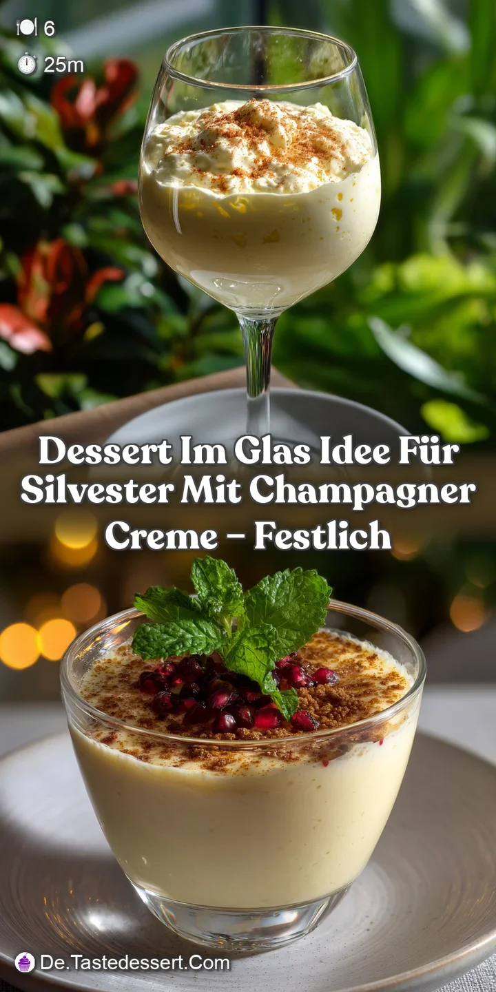 Close-up view of a chilled, layered dessert; a creamy, bubbly mousse with ruby red berries and a dusting of golden sparkle.