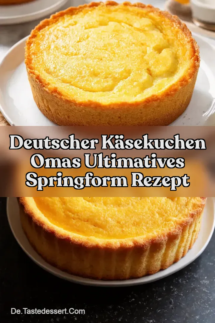 Deutscher Käsekuchen Omas Ultimatives Springform Rezept