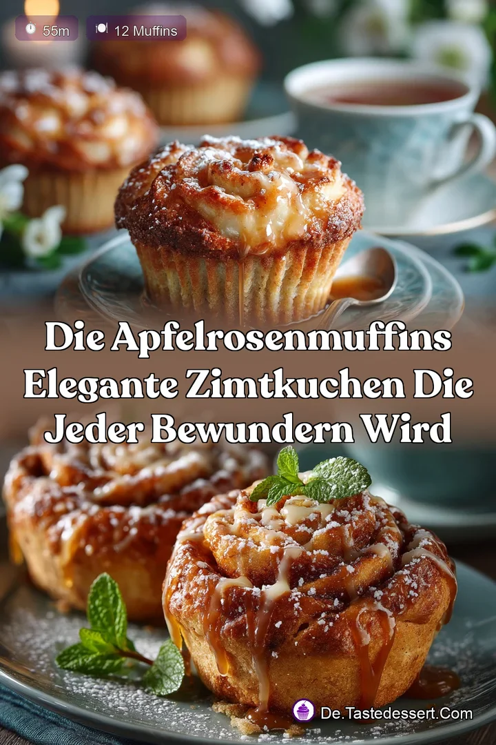 Die ApfelrosenMuffins Elegante ZimtKuchen die jeder bewundern wird