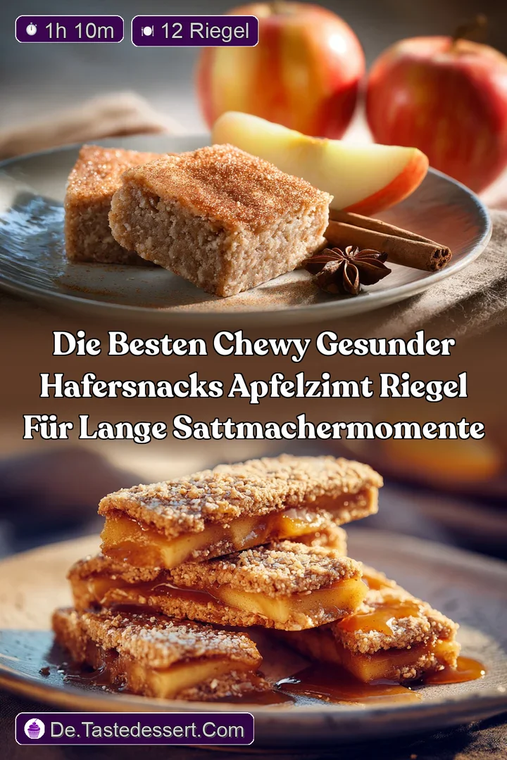 Die besten Chewy Gesunder HaferSnacks ApfelZimt Riegel f&uuml;r lange SattmacherMomente
