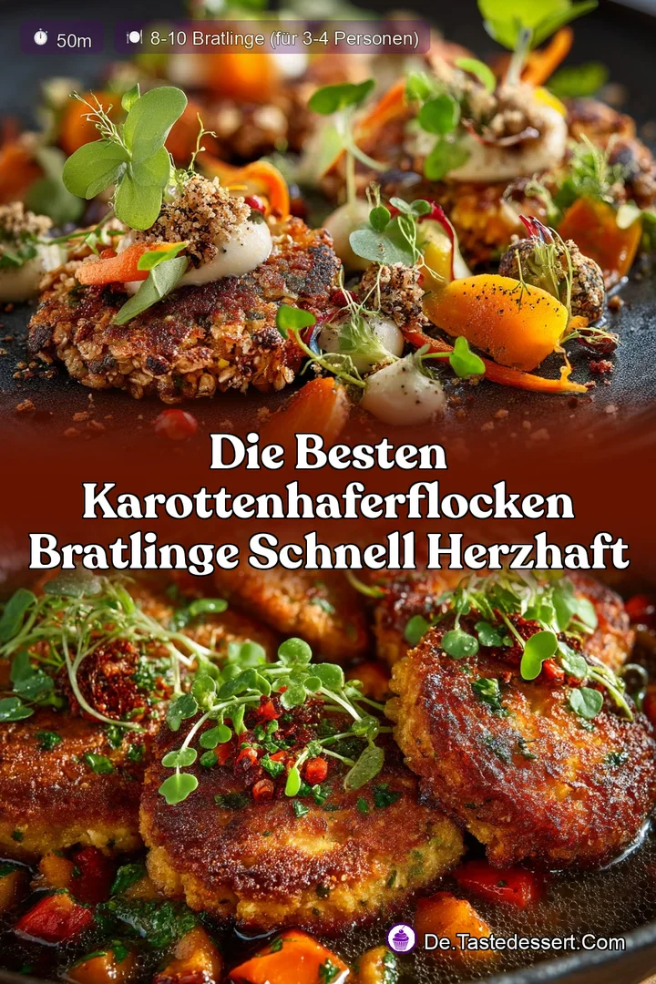 Die besten KarottenHaferflocken Bratlinge Schnell herzhaft